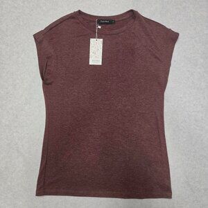 Automet Sleeveless Top Womens S Burgundy